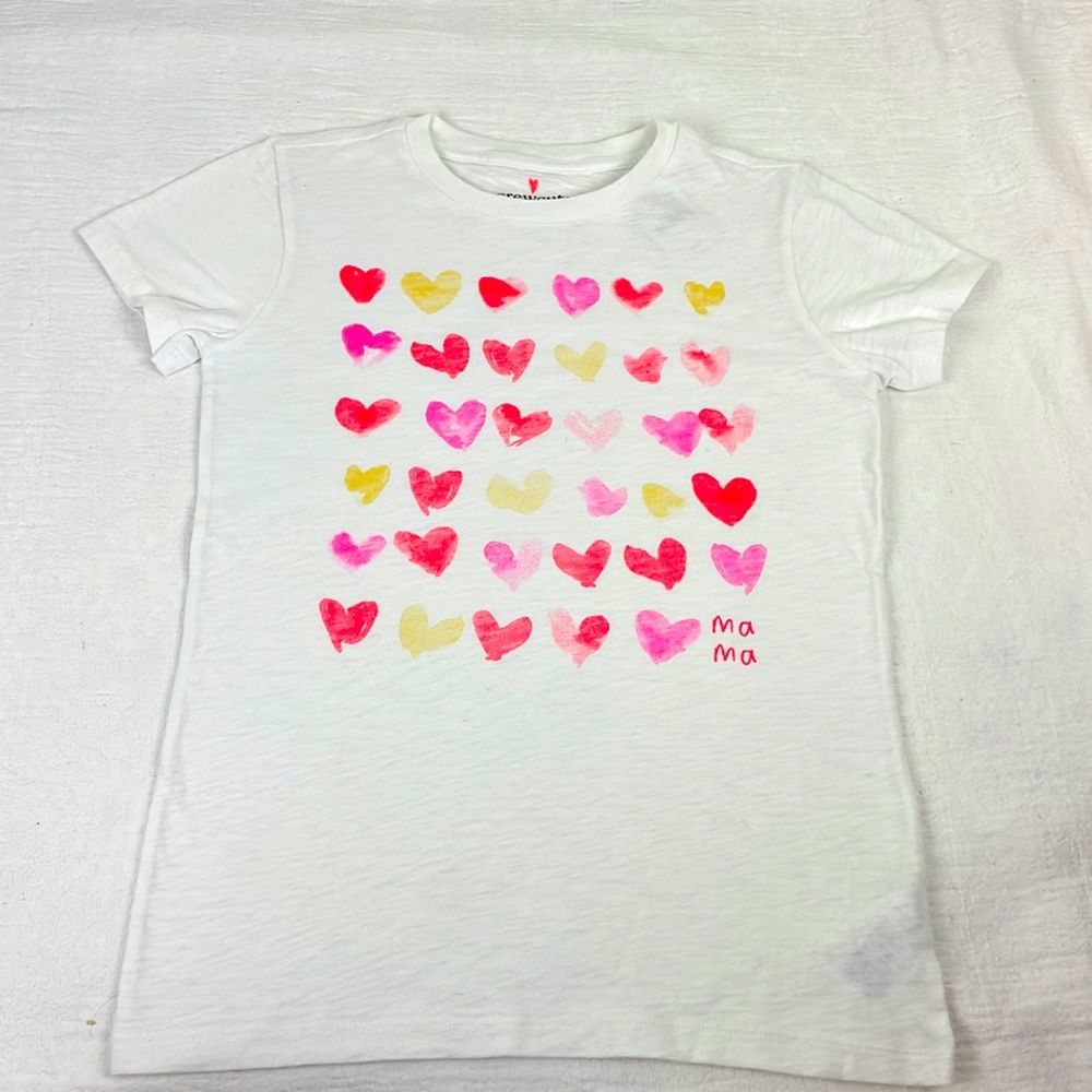 Crewcuts nwt girls heart print t shirt size 14
